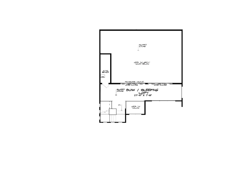 Modern House Plan Second Floor - Pallaton Rustic Modern Home 155D-0023 - Shop House Plans and More