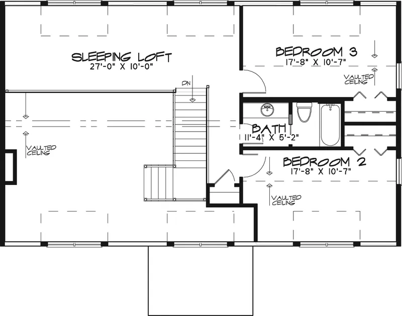 Country House Plan Second Floor - Glenmare Rustic Country Home 155D-0057 - Search House Plans and More