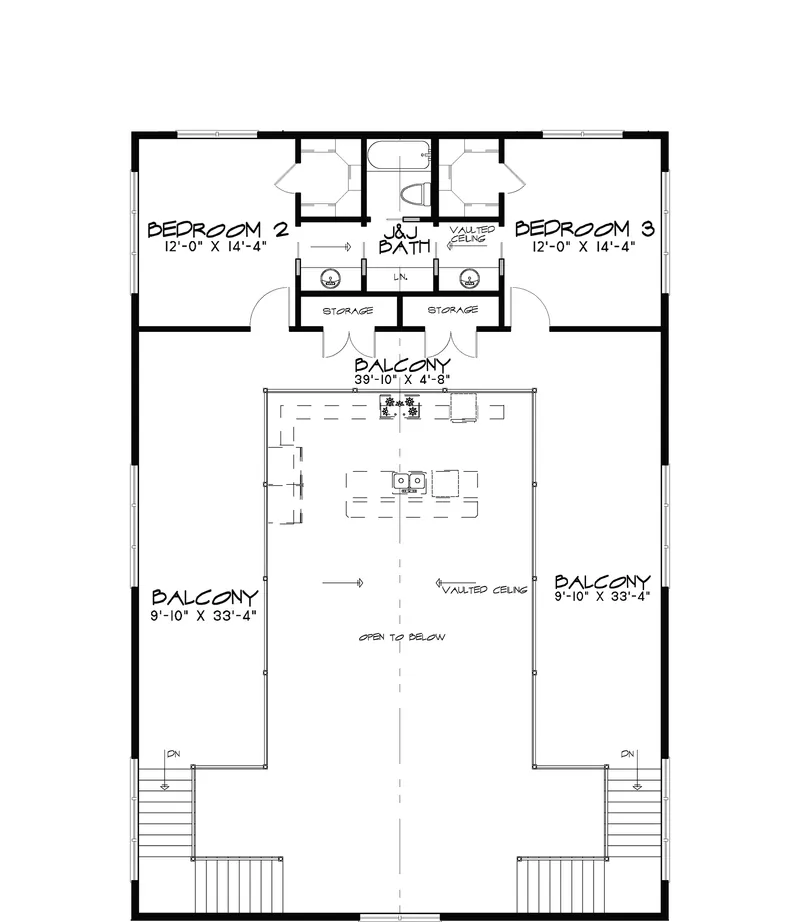 Country House Plan Second Floor - Collin Farm Country Home 155D-0052 - Search House Plans and More