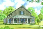 Country House Plan Front Photo 01 - Collin Farm Country Home 155D-0052 - Search House Plans and More