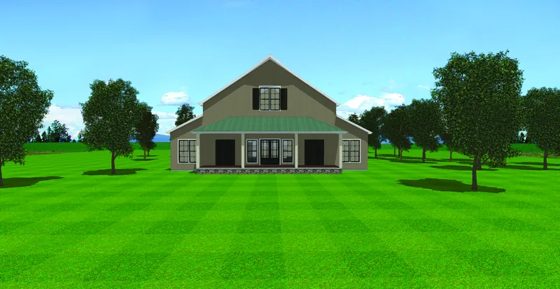 Country House Plan Front Photo 10 - Collin Farm Country Home 155D-0052 - Search House Plans and More