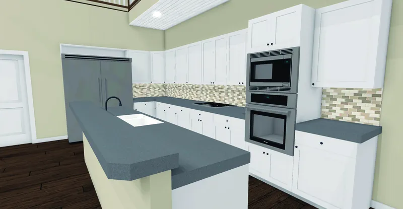 Country House Plan Kitchen Photo 01 - Collin Farm Country Home 155D-0052 - Search House Plans and More