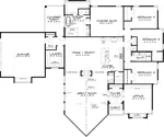 Luxury House Plan First Floor - Kiefer Falls Modern Home 155D-0058 - Search House Plans and More