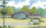 Luxury House Plan Front of Home - Kiefer Falls Modern Home 155D-0058 - Search House Plans and More