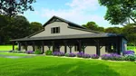 Ranch House Plan Front Photo 01 - Flat Acres Country Home 155D-0116 - Search House Plans and More