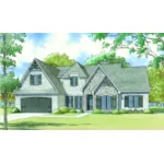 Traditional House Plan Front Photo 09 - Norledge European Home 155D-0075 - Shop House Plans and More