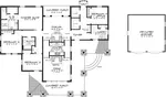 Rustic House Plan First Floor - Labonita Sunbelt Home 155D-0080 - Shop House Plans and More