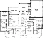 Southern House Plan First Floor - Farmers Grove Country Home 155D-0086 - Search House Plans and More