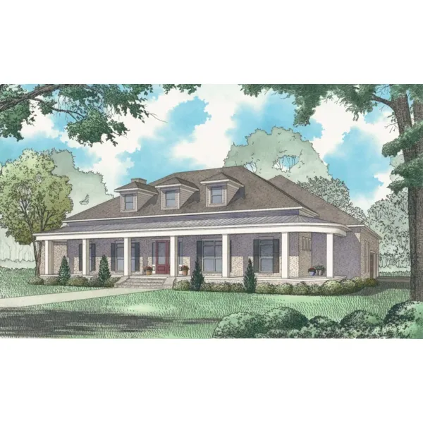 Ranch House Plan Front Photo 02 - Farmers Grove Country Home 155D-0086 - Search House Plans and More