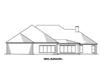 Southern House Plan Rear Elevation - Farmers Grove Country Home 155D-0086 - Search House Plans and More