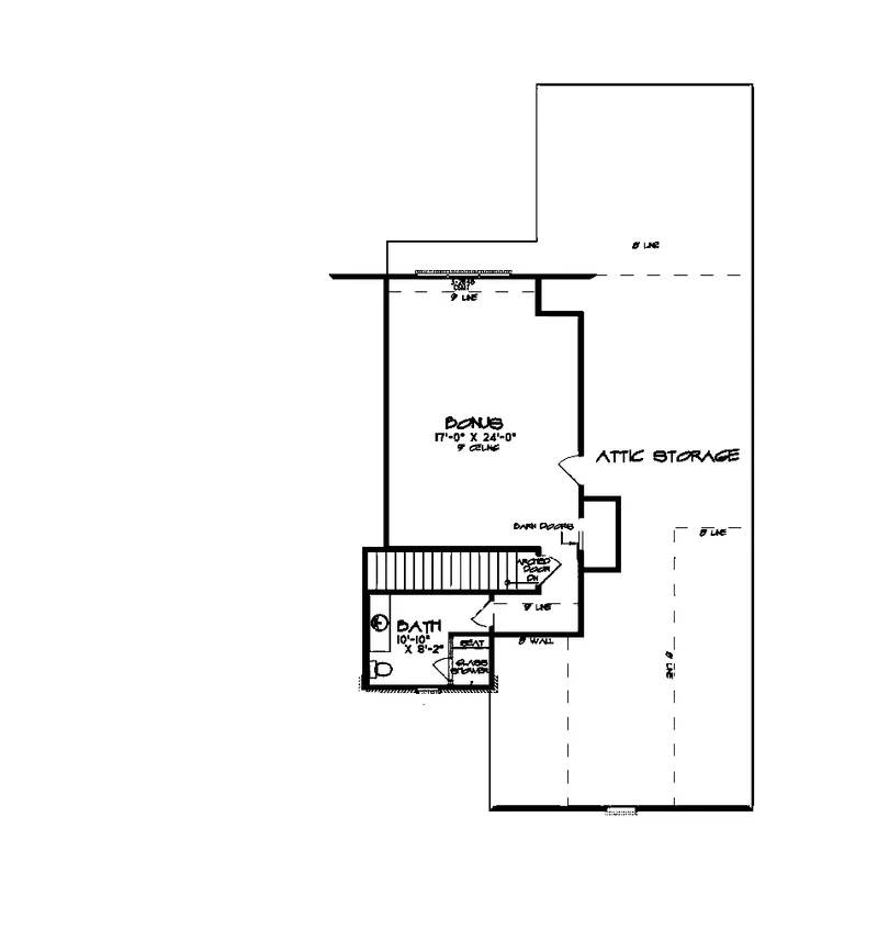 English Cottage House Plan Second Floor - Woods Edge Rustic Home 155D-0095 - Shop House Plans and More