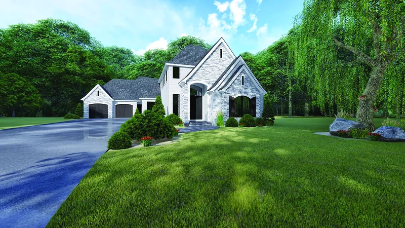 European House Plan Front Photo 01 - Cheswick European Home 155D-0132 - Search House Plans and More