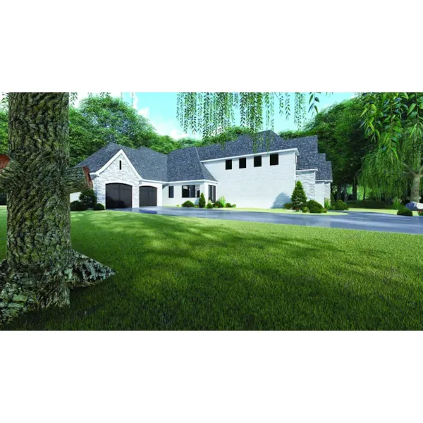 Modern House Plan Left Elevation - Cheswick European Home 155D-0132 - Search House Plans and More