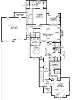 First Floor - Sexton Pointe European Home 155D-0137 - Shop House Plans and More