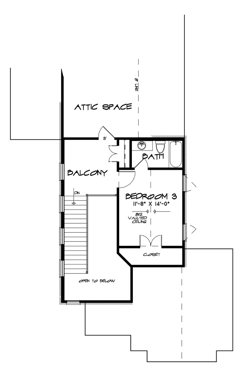 Second Floor - Sexton Pointe European Home 155D-0137 - Shop House Plans and More