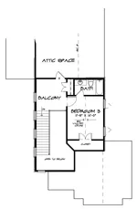 Second Floor - Sexton Pointe European Home 155D-0137 - Shop House Plans and More