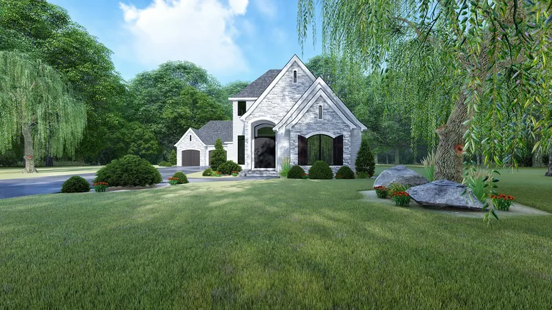 Front Photo 01 - Sexton Pointe European Home 155D-0137 - Shop House Plans and More