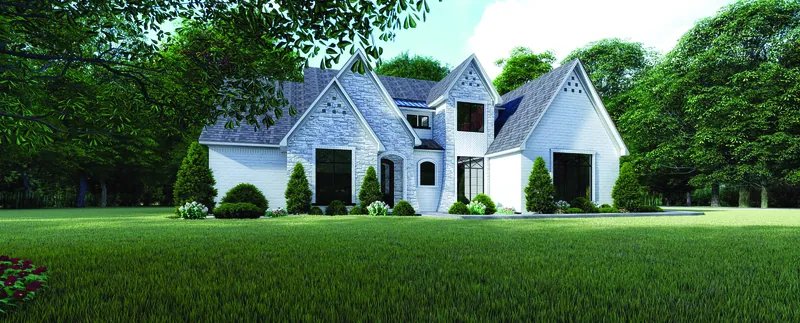 European House Plan Front of Home - Raphaela Row European Home 155D-0123 - Shop House Plans and More