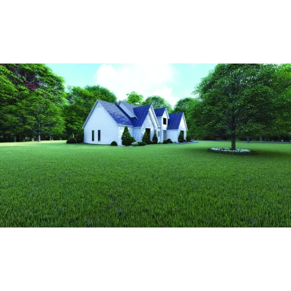 Country French House Plan Side View Photo - Raphaela Row European Home 155D-0123 - Shop House Plans and More