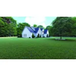 Country French House Plan Side View Photo - Raphaela Row European Home 155D-0123 - Shop House Plans and More