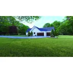 Country French House Plan Side View Photo 01 - Raphaela Row European Home 155D-0123 - Shop House Plans and More