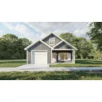 Ranch House Plan Front of House 190D-0013