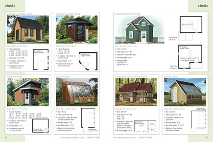 Shed, Barn and Garage Plans Layout Image