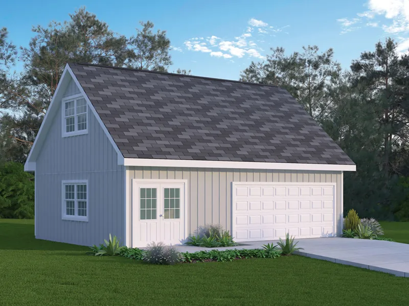 Building Plans Front Photo 01 - Whitney Hill Workshop Garage 002D-6002 | House Plans and More