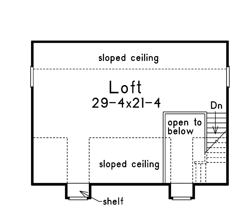 Building Plans Second Floor - Tolland Place Workshop 005D-7500 | House Plans and More