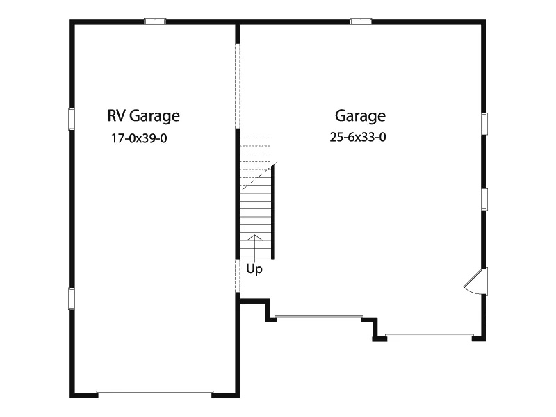 Building Plans First Floor - Lyric Two-Car And RV Garage  059D-6015 | House Plans and More