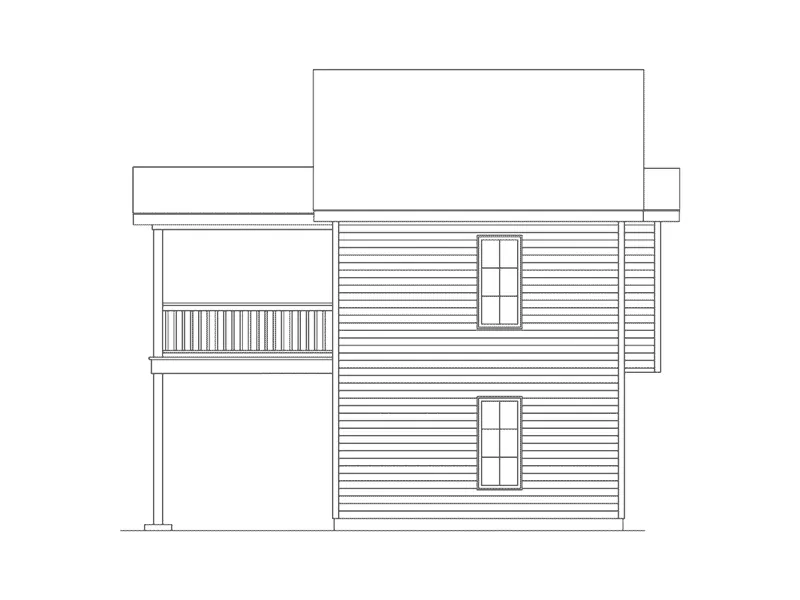 Building Plans Rear Elevation -  059D-7518 | House Plans and More