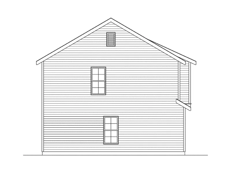 Building Plans Left Elevation -  059D-7520 | House Plans and More