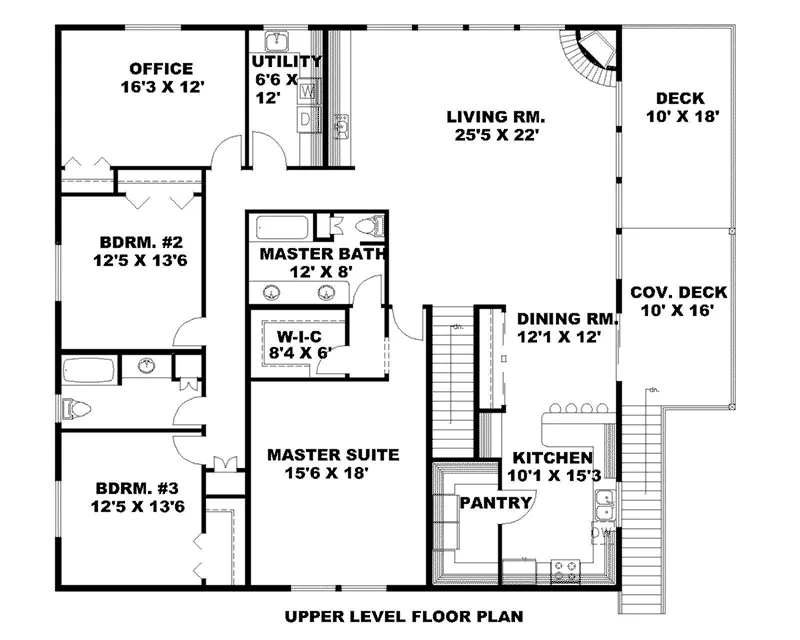 Building Plans Second Floor -  088D-0462 | House Plans and More