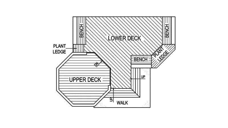 Building Plans First Floor - Evonne Deck 107D-3001 | House Plans and More