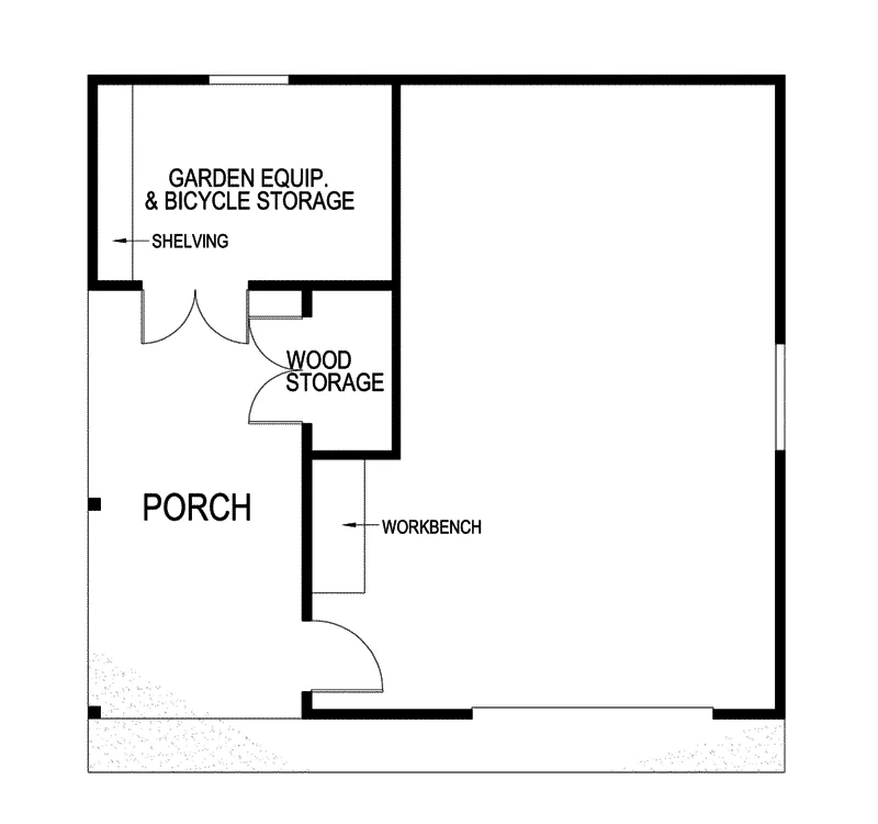 Building Plans First Floor - Jaceycrest Garage With Porch 107D-6004 | House Plans and More