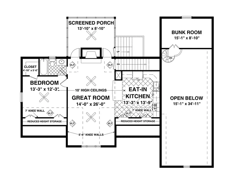 Building Plans First Floor - 108D-7514 | House Plans and More