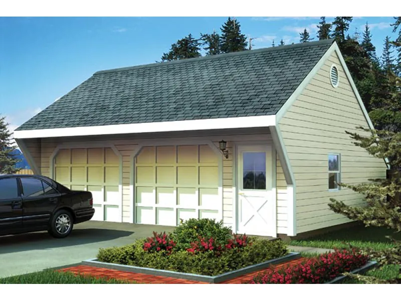 Building Plans Front of Home - Jada 2-Car Garage 109D-6017 | House Plans and More