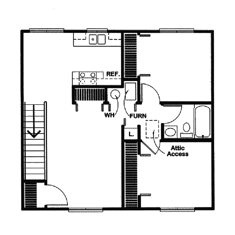 Building Plans Second Floor - Kallista Apartment Garage 109D-6018 | House Plans and More