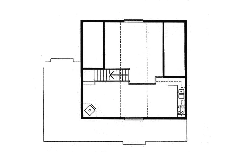 Building Plans Second Floor - Lavonne Cabin Home 109D-7501 | House Plans and More