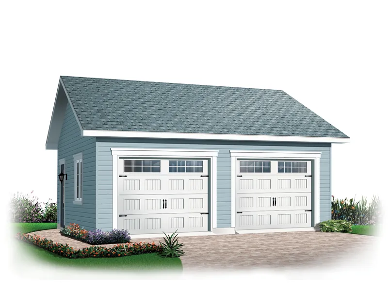 Building Plans Front Image of House - Gridstone Two-Car Garage 113D-6022 | House Plans and More