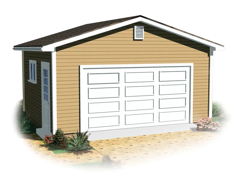 Building Plans Front Image - Janette Two-Car Garage 113D-6028 | House Plans and More