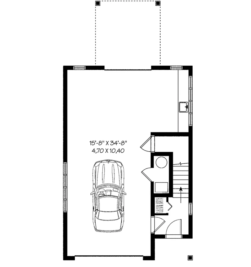 Building Plans First Floor - Mannion Apartment Garage 113D-7507 | House Plans and More