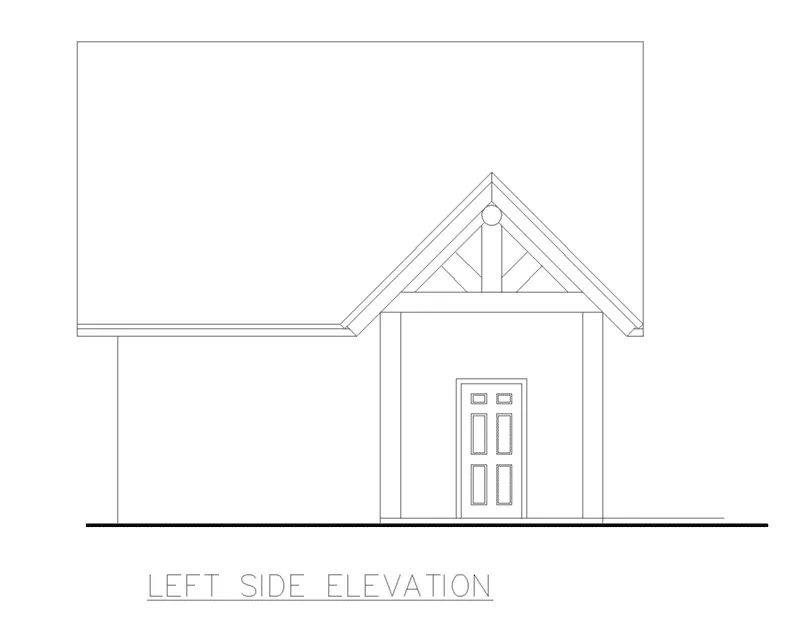 Building Plans Left Elevation -  133D-6000 | House Plans and More