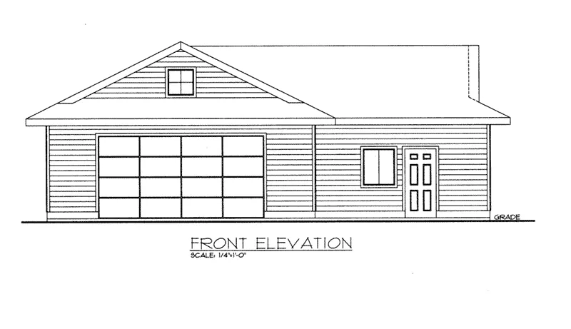 Building Plans Front Elevation -  133D-6005 | House Plans and More