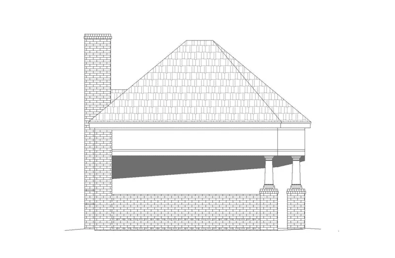 Building Plans Left Elevation -  142D-7504 | House Plans and More