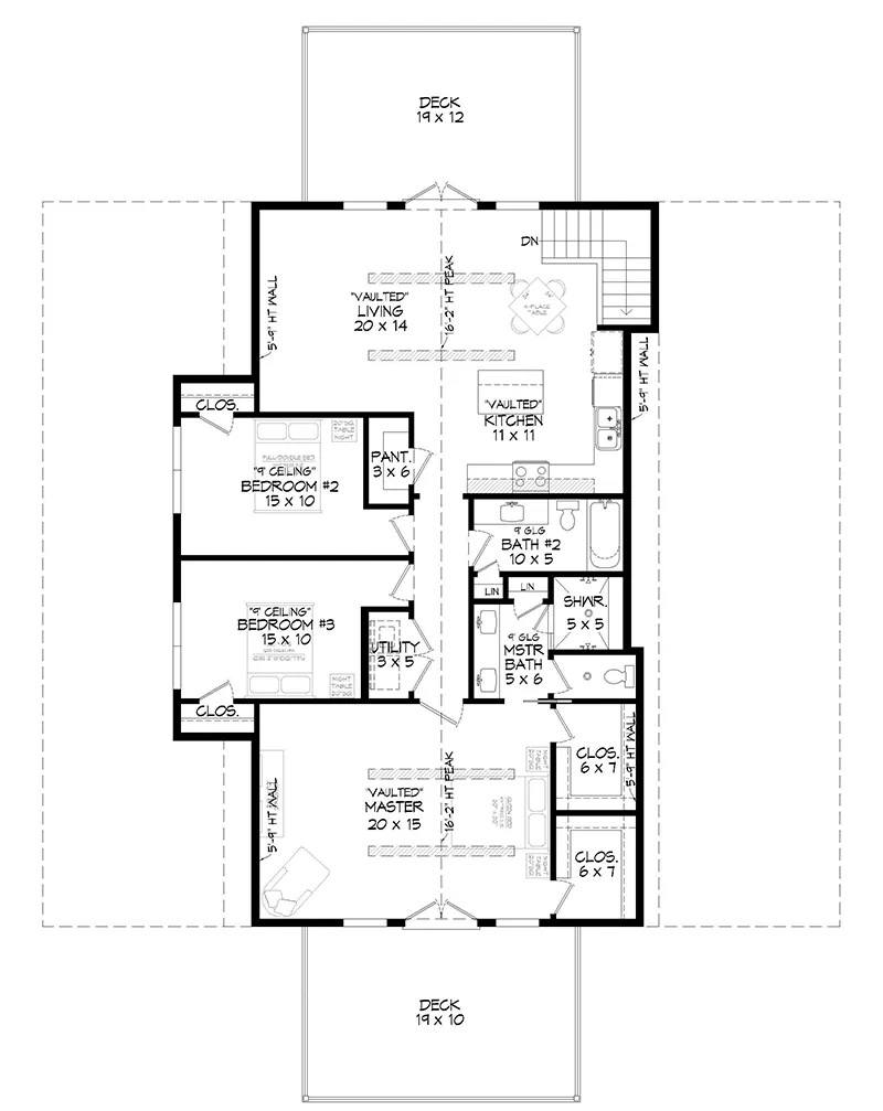 Building Plans Second Floor - 142D-7689 | House Plans and More
