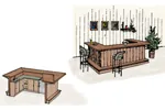 Rustic wet bar design perfect for a recreation room or lower level in your home