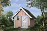 This charming playhouse/storage shed is a versatile structure that can adapt to your family's needs