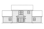 Country House Plan Rear Elevation - Caryville Apartment Garage 007D-0194 | House Plans and More