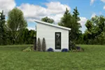 Building Plans Rear Photo 07 - Morrow Modern Studio 012D-7508 | House Plans and More